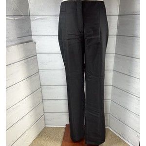 So Slimming By Chico's Womens Straight Leg Pants Trouser Black Size 0.5 I US 6